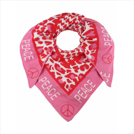Zwillingsherz Dreieckstuch Peace in pink - Bekleidung & Accessoires